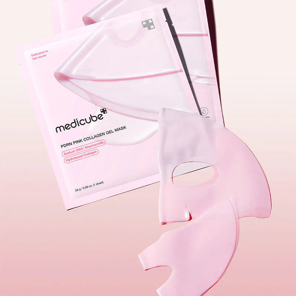 Masque gel au collagène rose